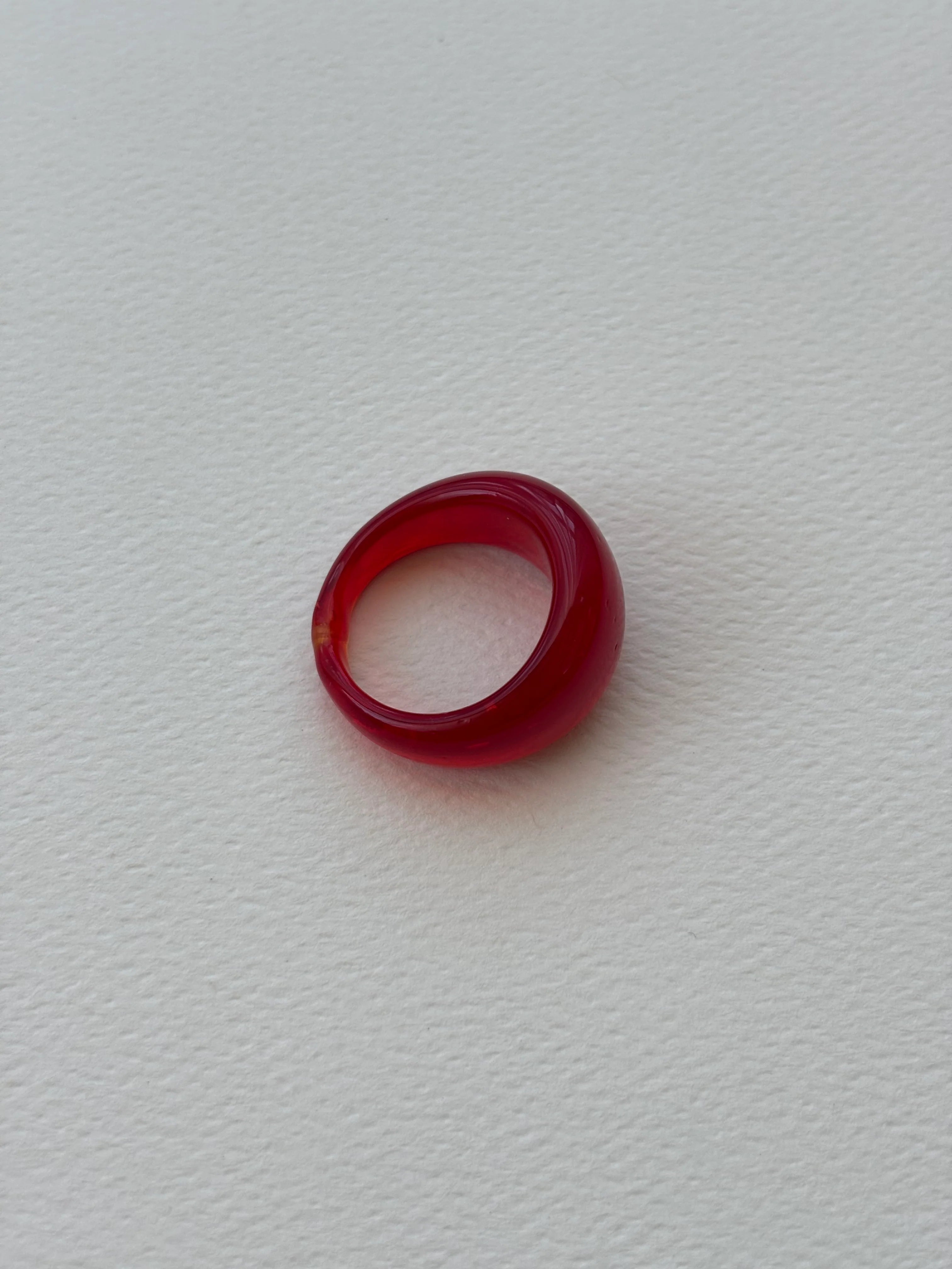 GLASS RING | SCARLET