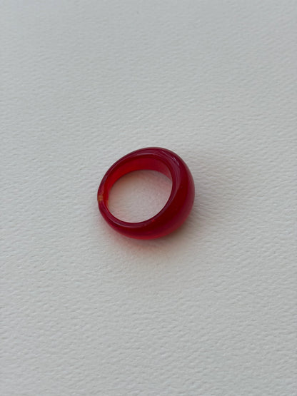 GLASS RING | SCARLET