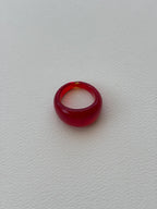 GLASS RING | SCARLET