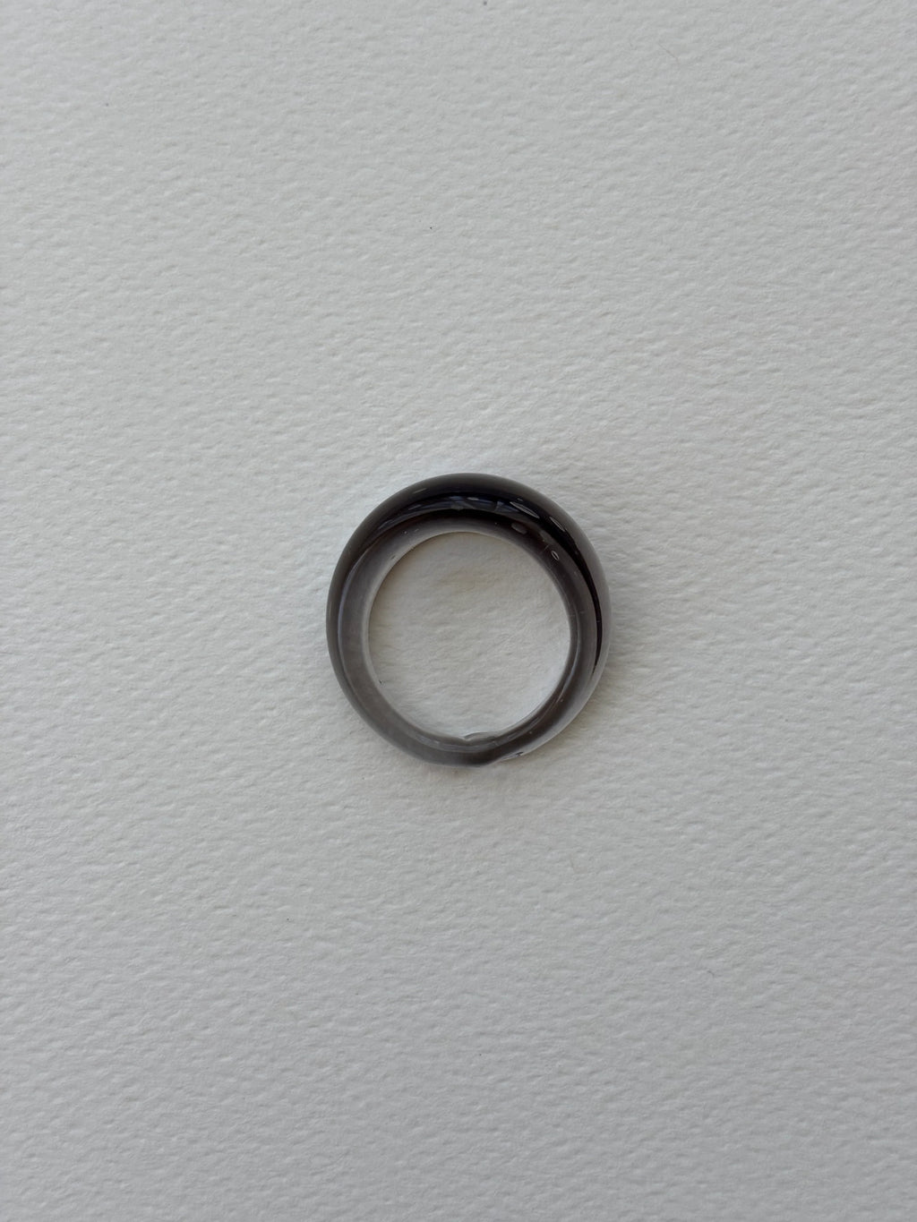 GLASS RING | SMOKE