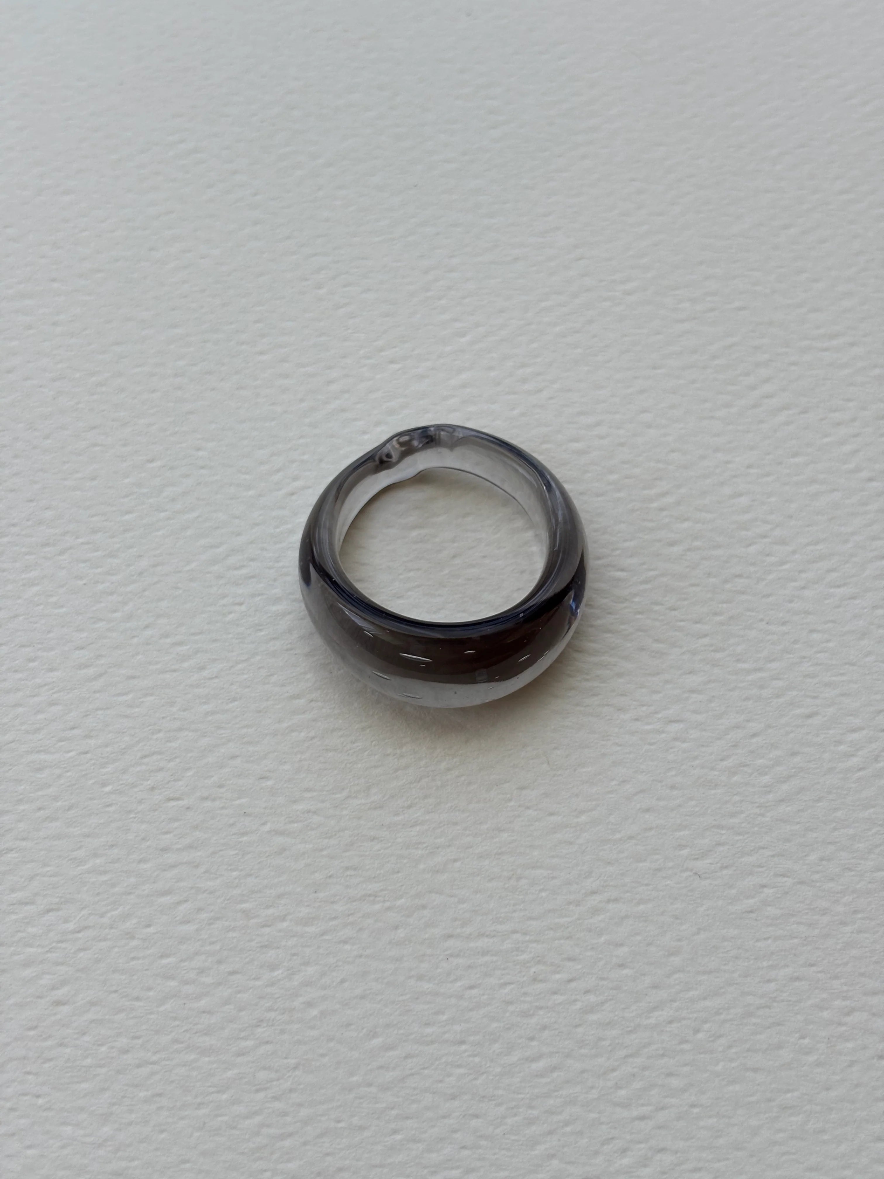 GLASS RING | SMOKE