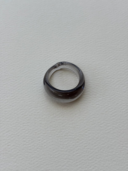 GLASS RING | SMOKE