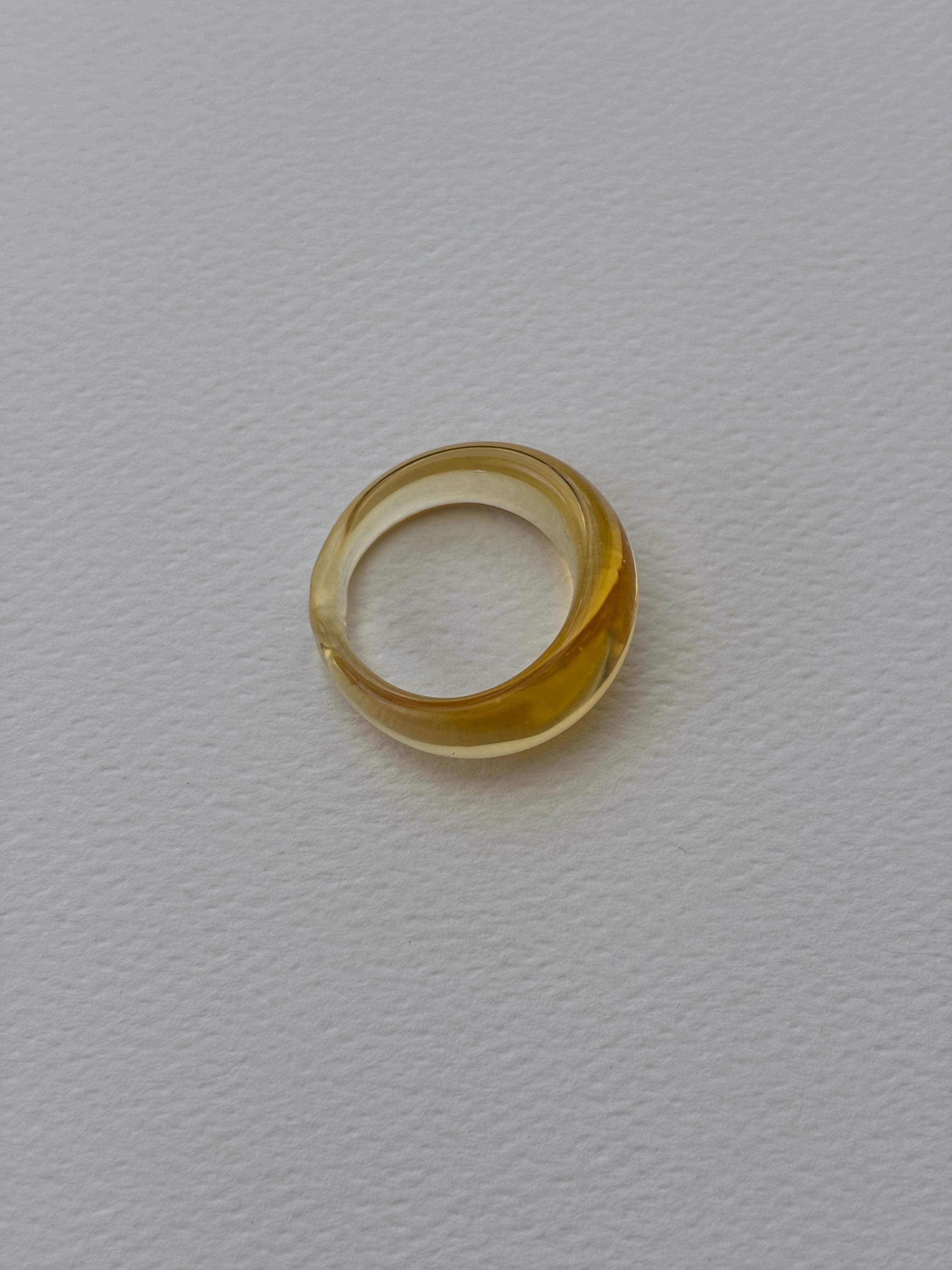 GLASS RING | LEMON