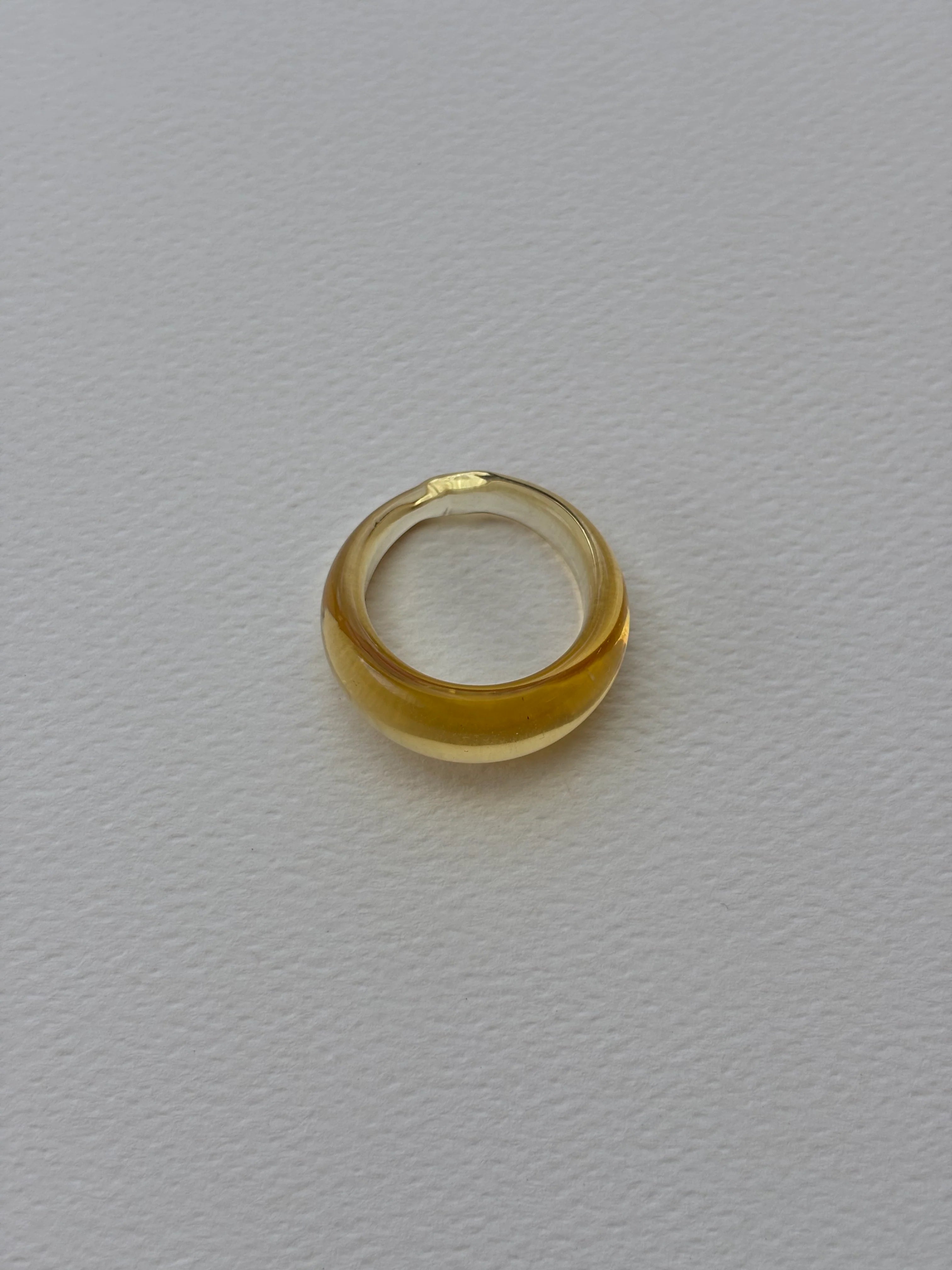 GLASS RING | LEMON