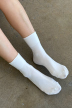 Le Bon Shoppe Sneaker Socks Classic White