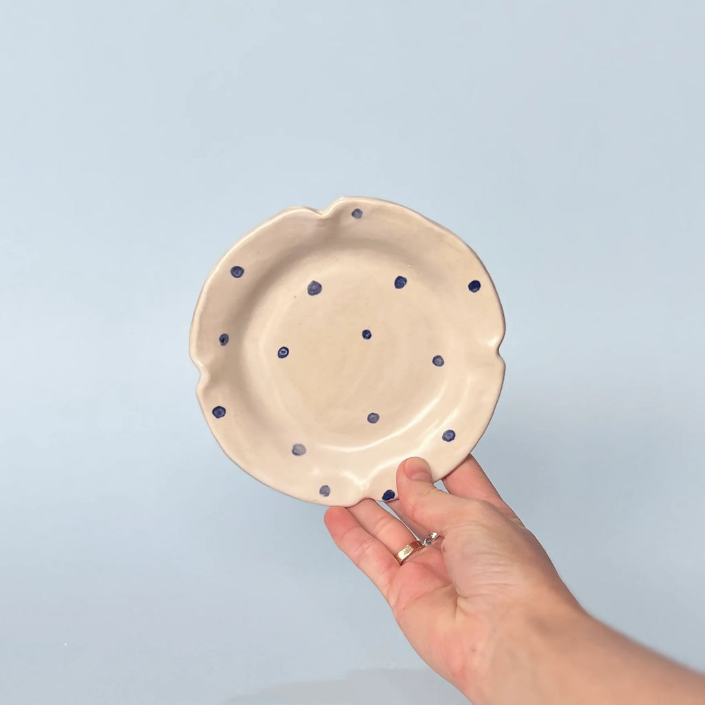 BLUE SPOTTY SAUCER