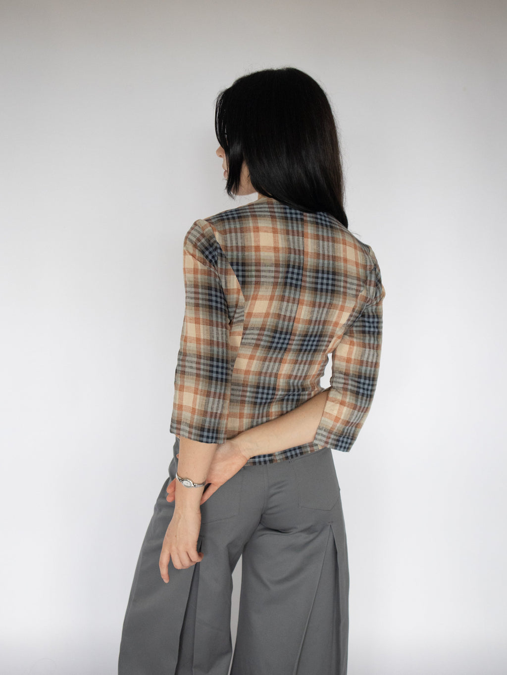 VIENNE TOP | PLAID