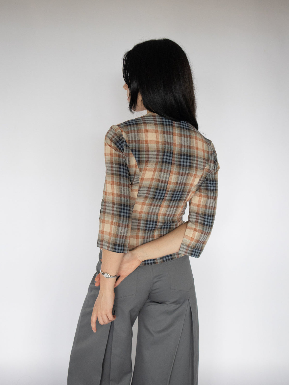 VIENNE TOP | PLAID