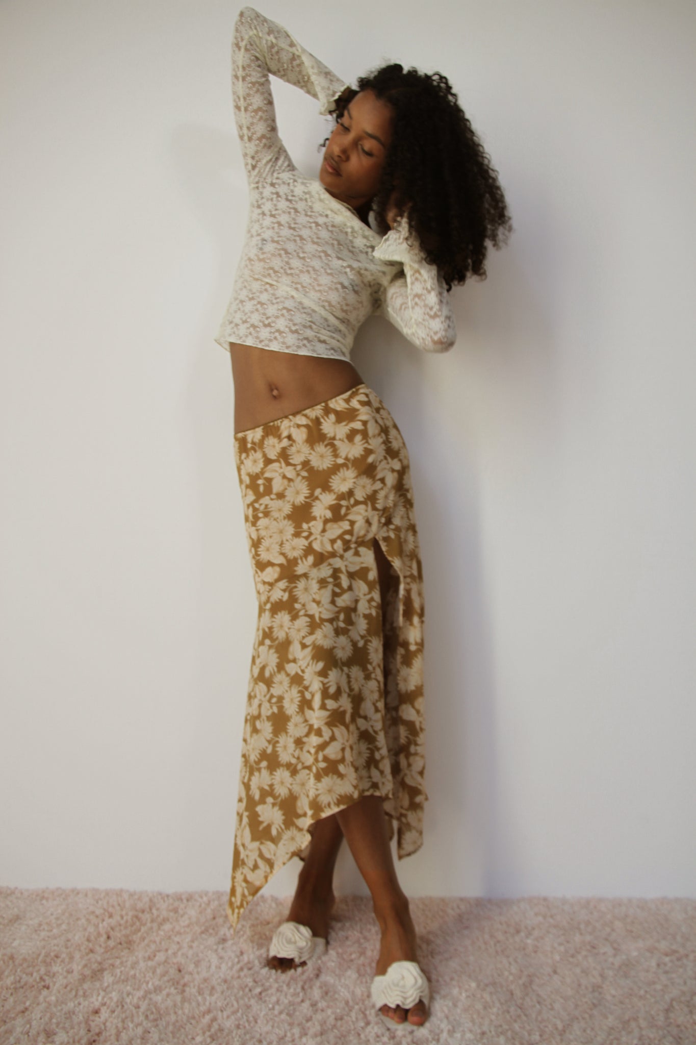 MAGGIE LACE TOP | IVORY LACE