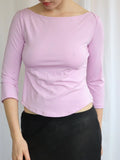 FRENCHIE 3/4 TOP | LILAC