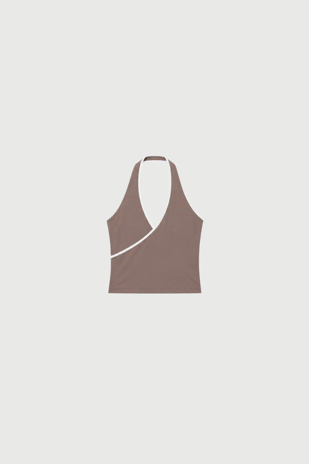 Pinky & Kamal Wrap Halter Top Clay