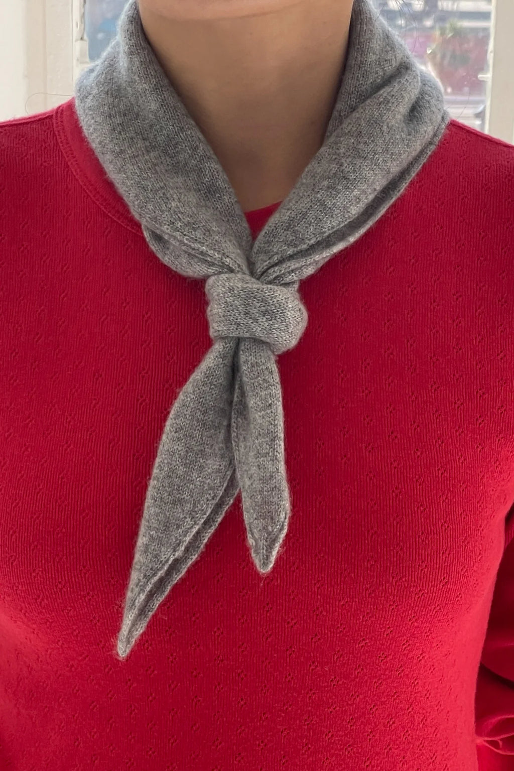 CASHMERE BANDANA | HT GREY