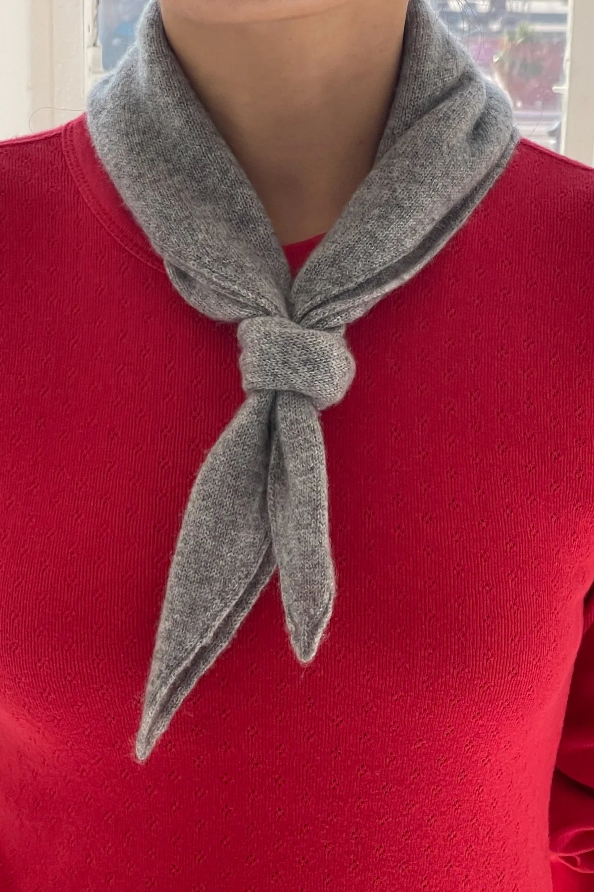 CASHMERE BANDANA | HT GREY