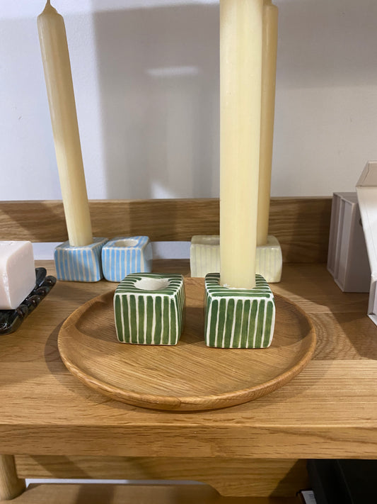 CANDLE HOLDER | JUNGLE STRIPE