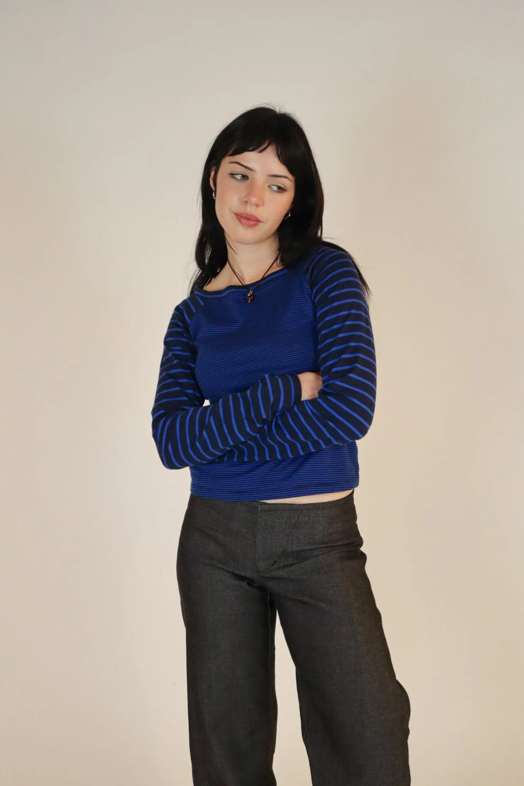 Obelia's Mia Long Sleeve Top Navy