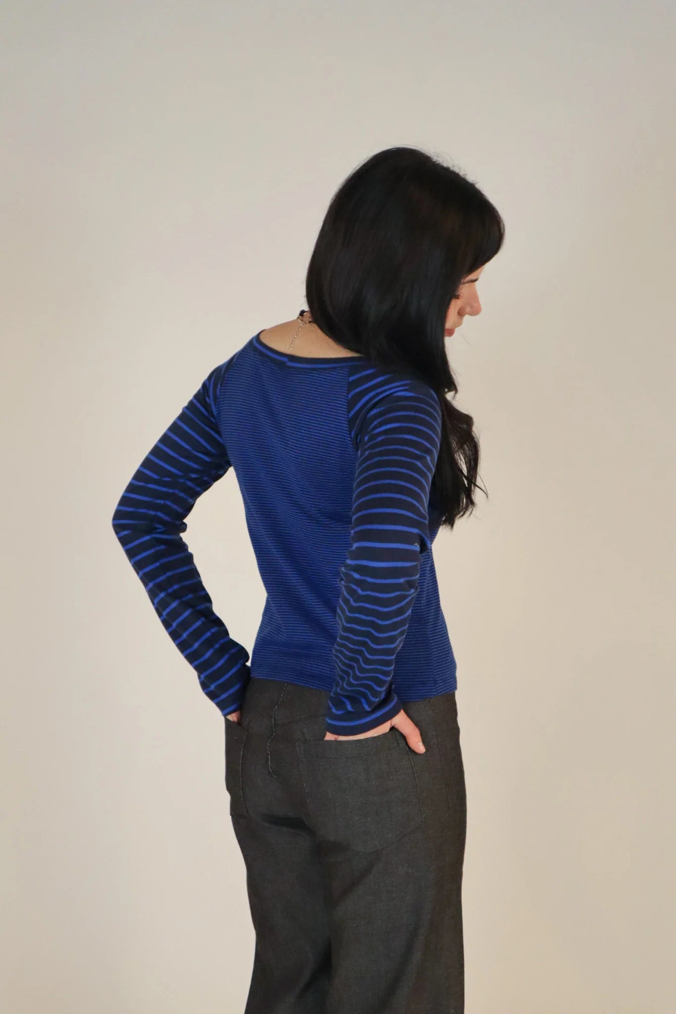 Obelia's Mia Long Sleeve Top Navy