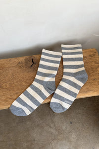 WALLY SOCK | WIDE/GREY STRIPE