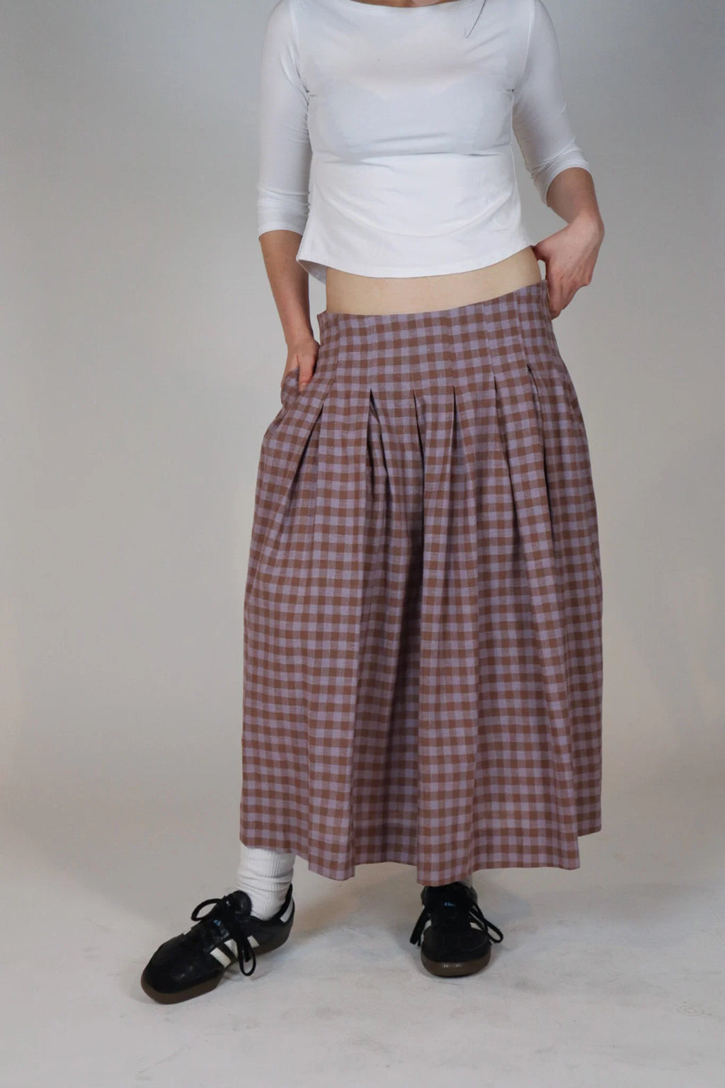 Obelia's Juliette Skirt - Lilac / Choc