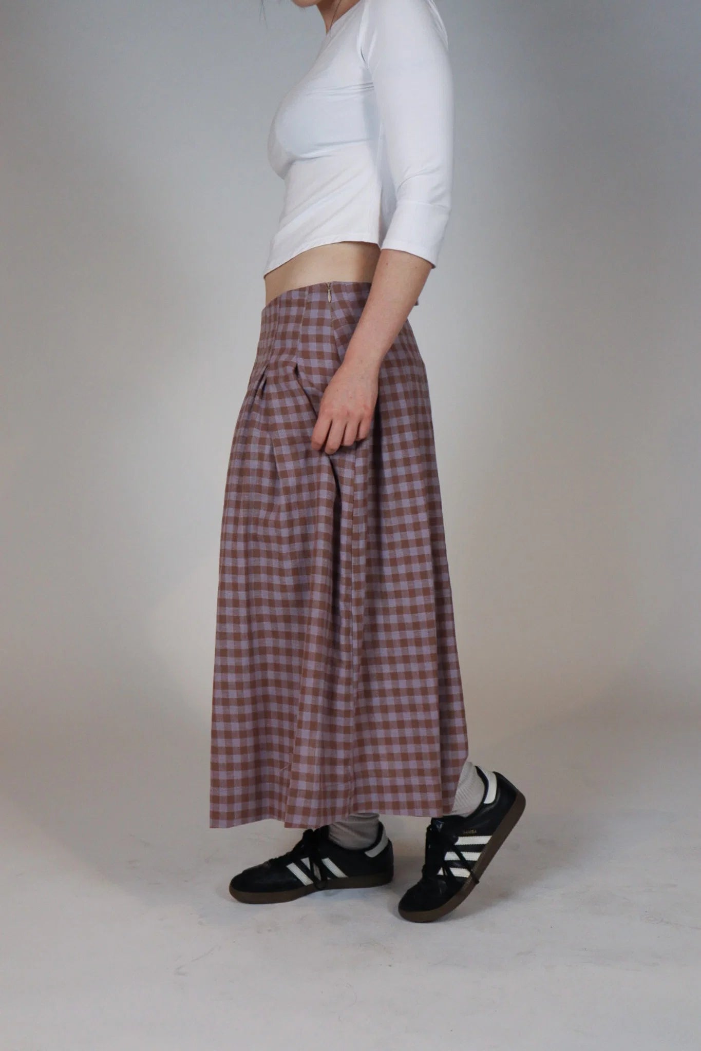 Obelia's Juliette Skirt - Lilac / Choc