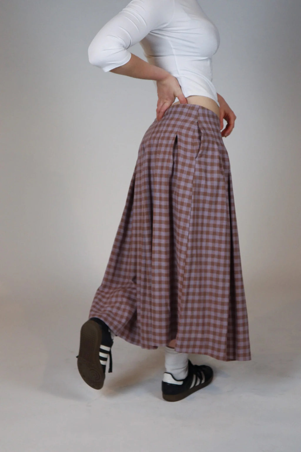 Obelia's Juliette Skirt - Lilac / Choc