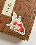 Kiku Print Kingyo Sticker