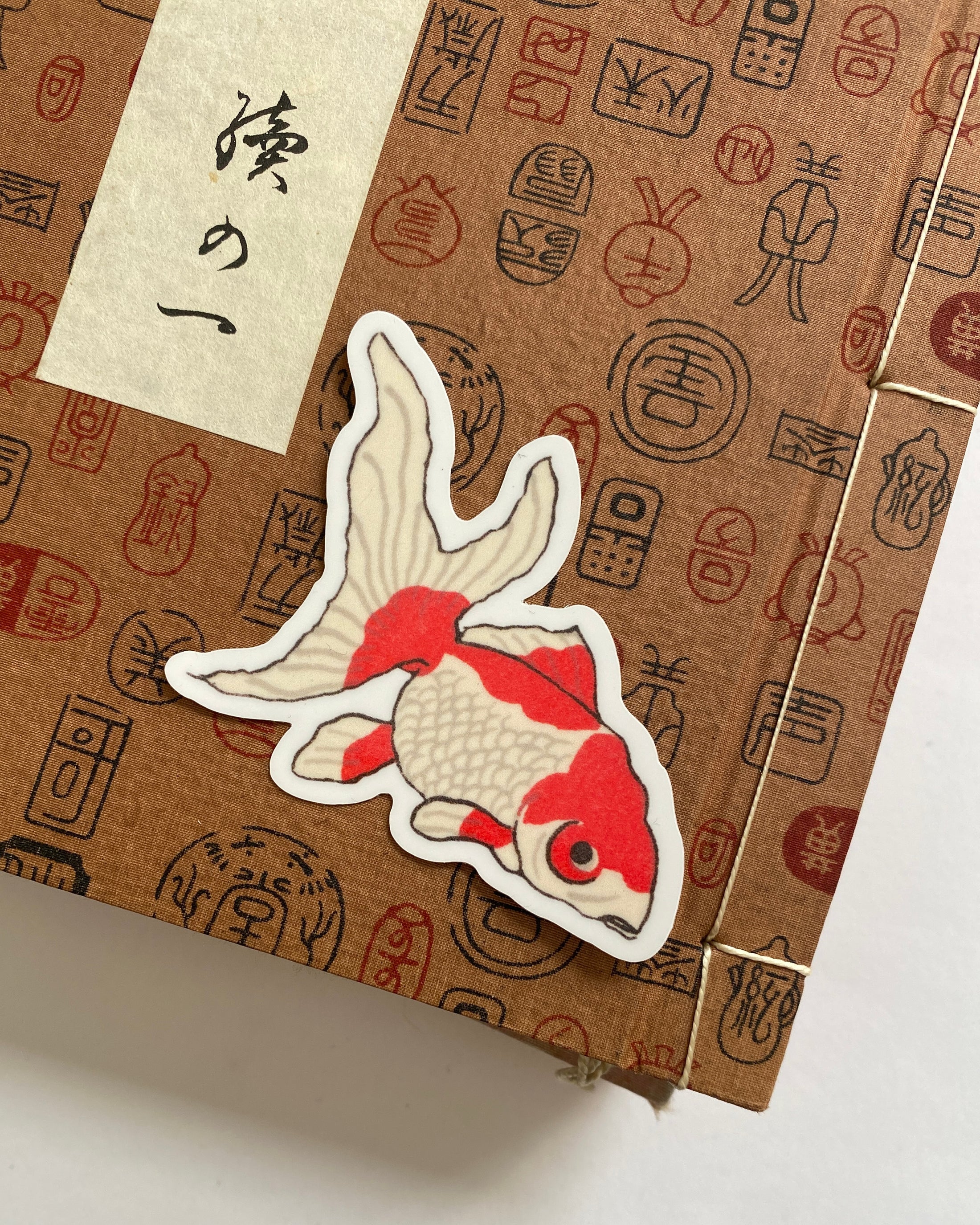 Kiku Print Kingyo Sticker
