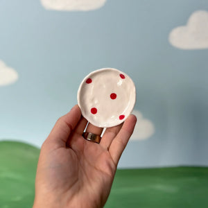 TRINKET DISH | RED SPOTS