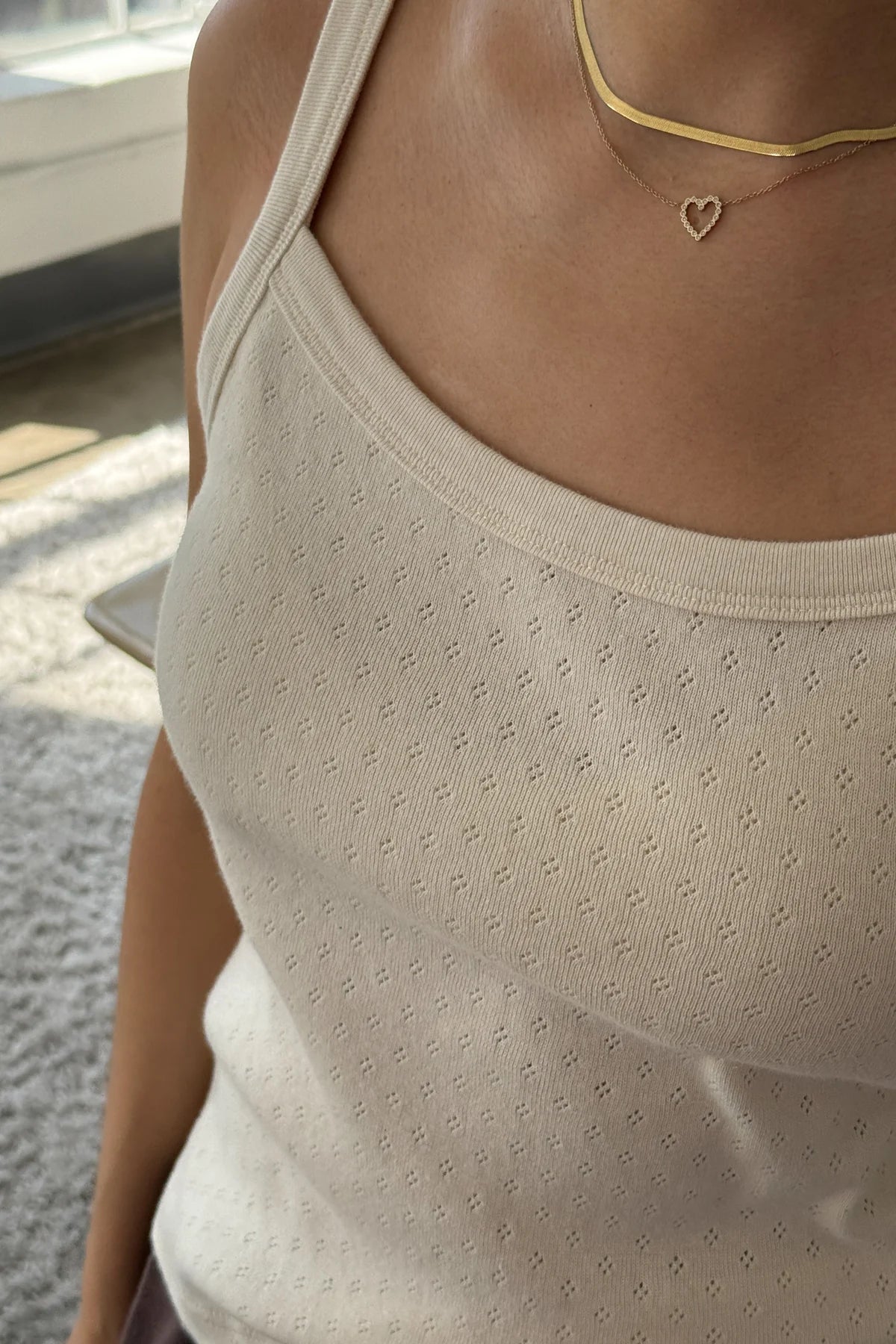 POINTELLE EVE CAMI | NATURAL