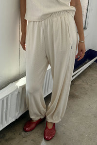 POINTELLE BALLOON PANTS | NATURAL