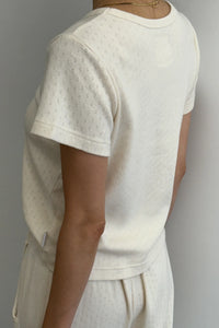POINTELLE BABE TEE | NATURAL