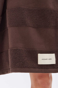 JACQUARD TILE BEACH TOWEL | COCOA