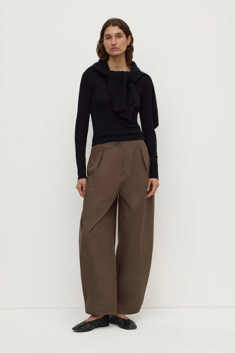 JASMINE ADJUSTABLE BARREL PANT | MILITARY