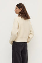 KAIA WOOL ZIP | ANTIQUE WHITE