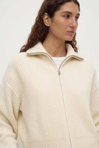 KAIA WOOL ZIP | ANTIQUE WHITE