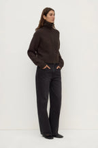 KAIA WOOL ZIP | GANACHE MARLE