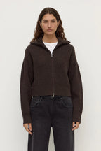 KAIA WOOL ZIP | GANACHE MARLE