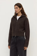 KAIA WOOL ZIP | GANACHE MARLE
