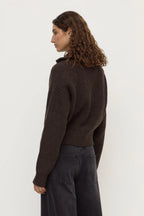 KAIA WOOL ZIP | GANACHE MARLE