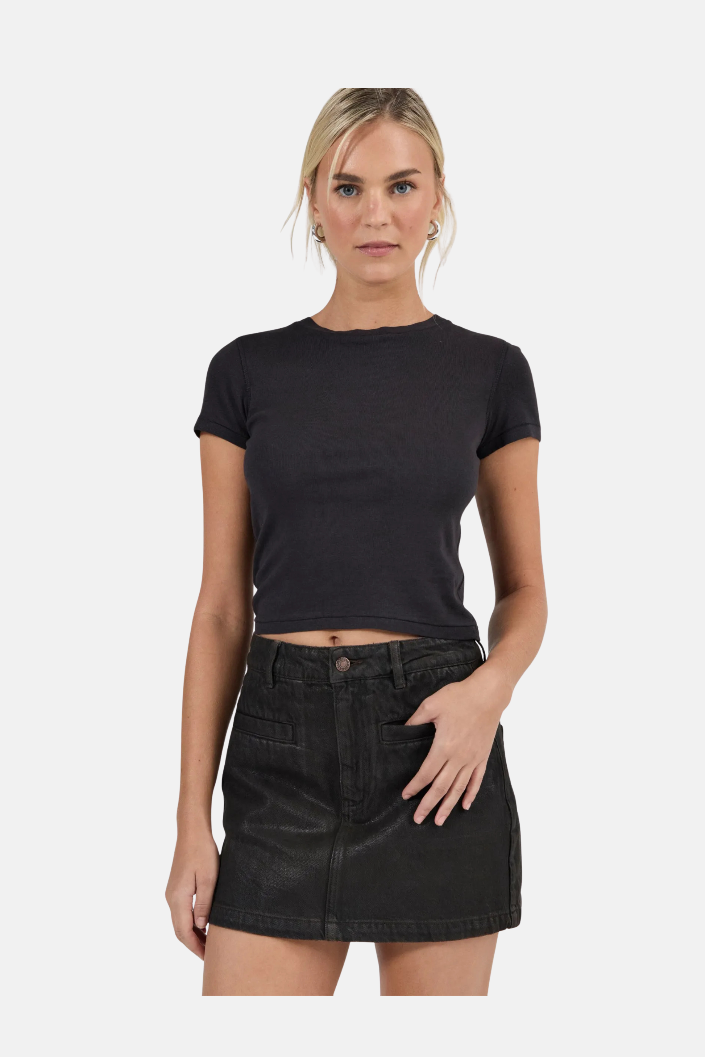 HIGH LINE MINI SKIRT | ESPRESSO