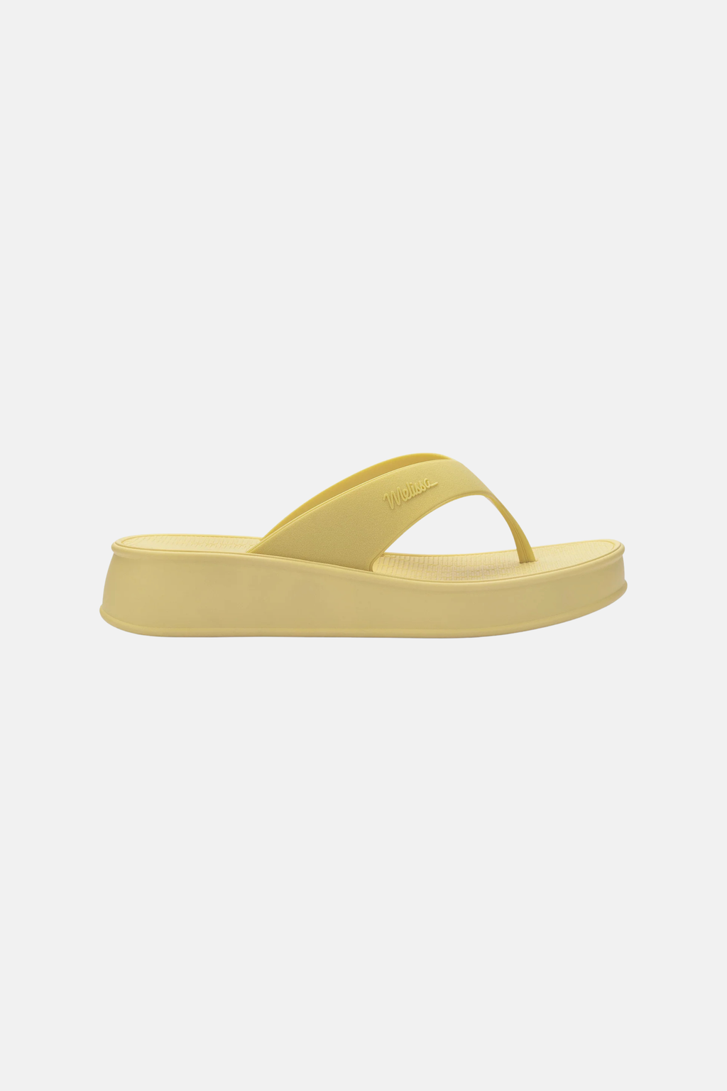 MELISSA SUN FLIP FLOP PLATFORM | YELLOW