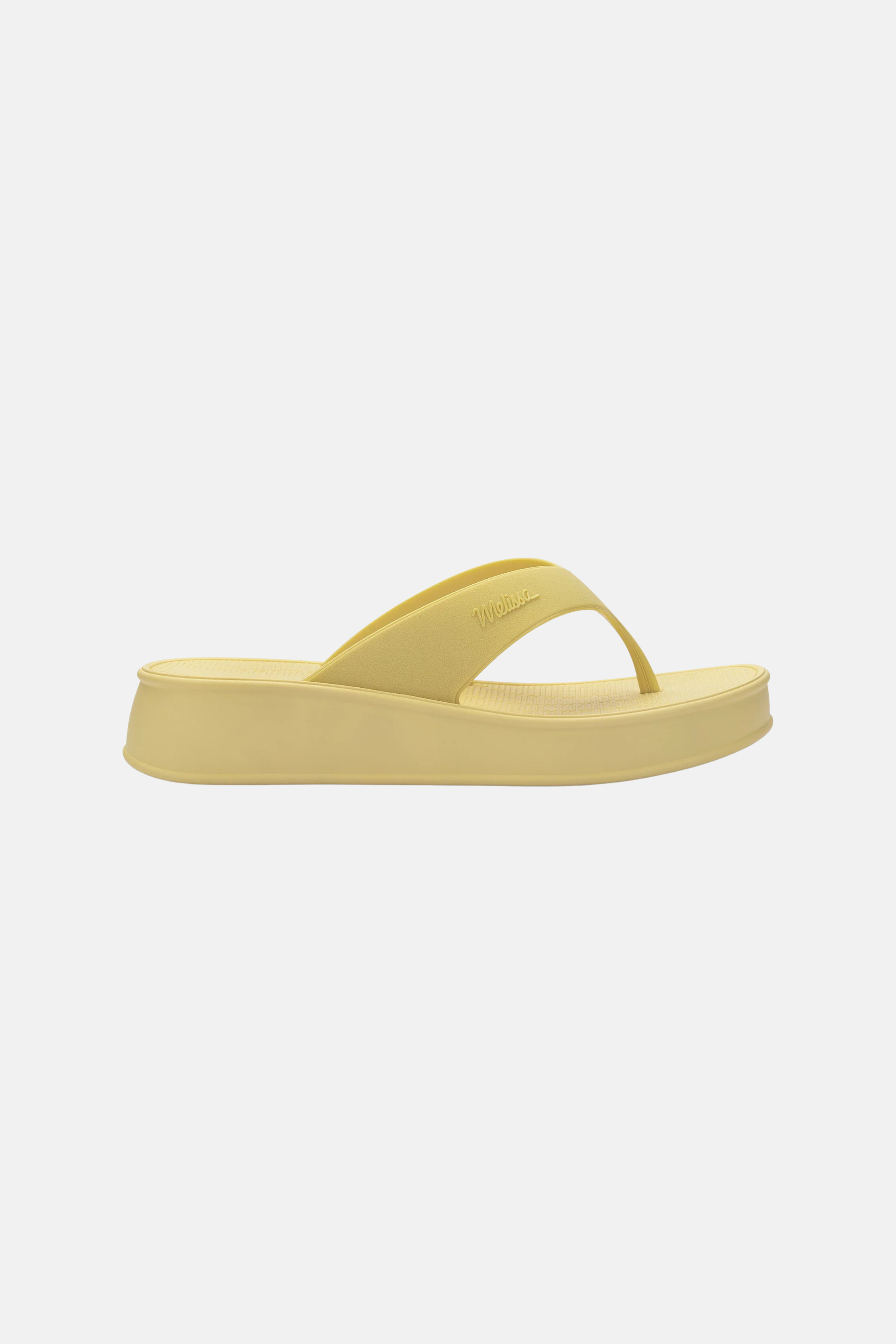 MELISSA SUN FLIP FLOP PLATFORM | YELLOW