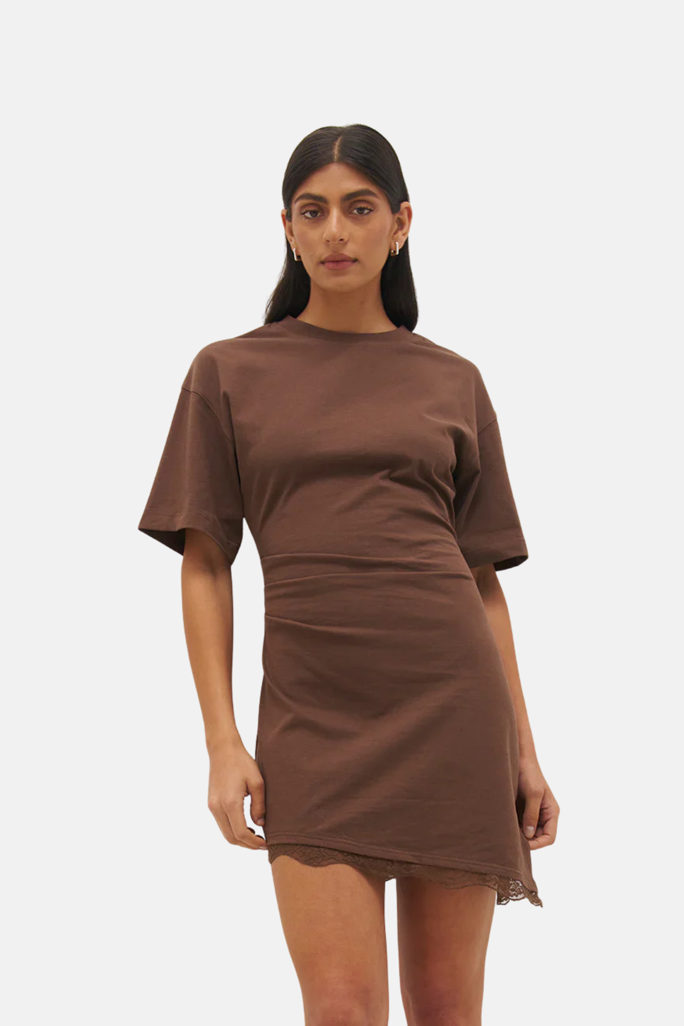 MON RENN LIORA MINI DRESS FUDGE