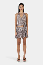 YIANA MINI SKIRT | LEOPARD