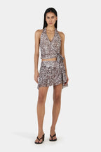 YIANA MINI SKIRT | LEOPARD