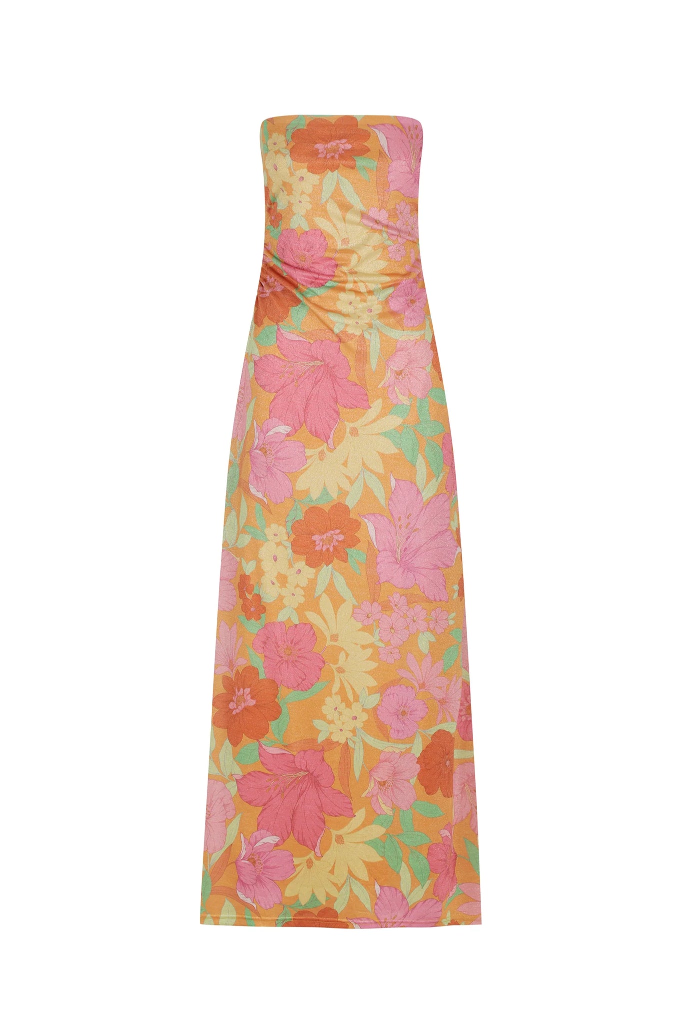 LUMINOUS MAXI DRESS | METALLIC TROPIC
