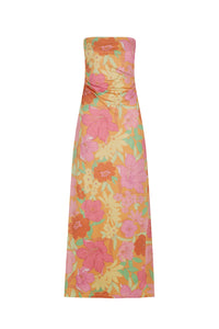 LUMINOUS MAXI DRESS | METALLIC TROPIC