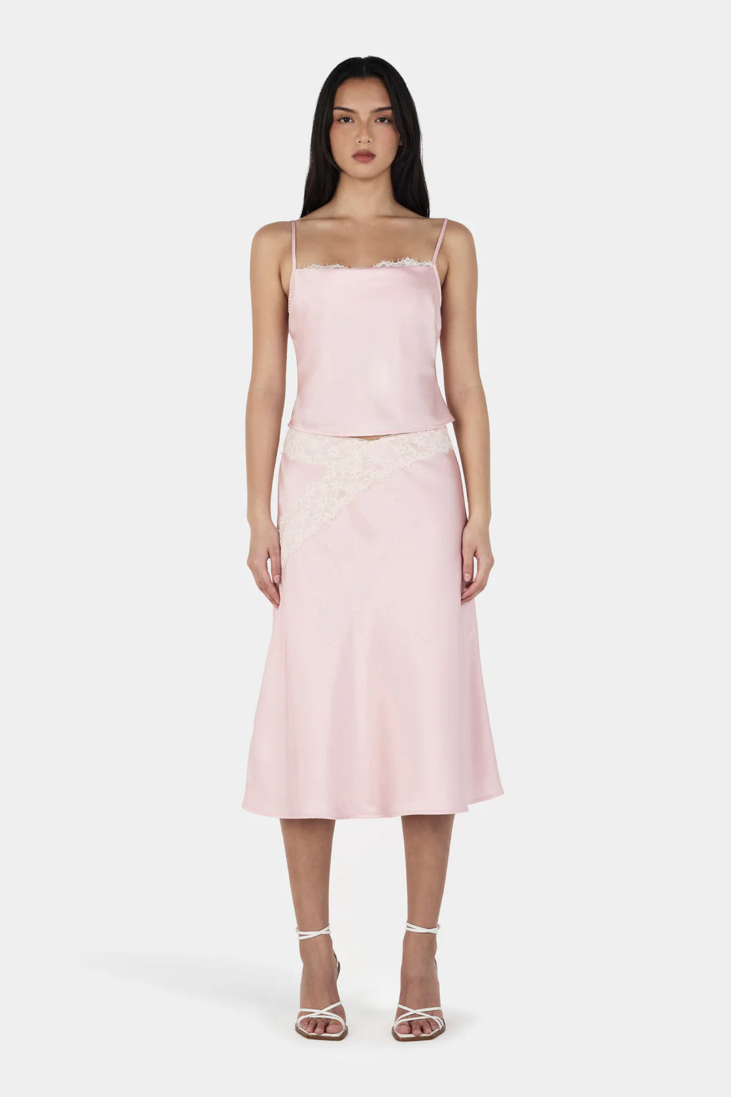 DEJA MIDI SKIRT | ROSE