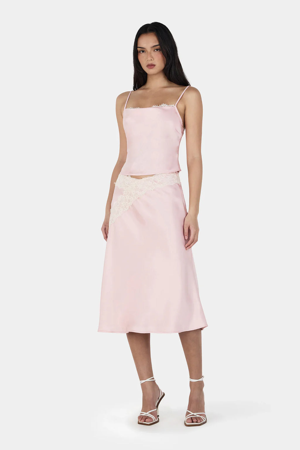 DEJA MIDI SKIRT | ROSE