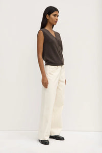 LARA CASHMERE KNIT TANK | GANACHE MARLE