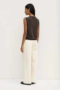 LARA CASHMERE KNIT TANK | GANACHE MARLE